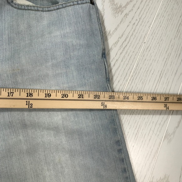 Vintage Faded Levis Jeans 38x32 Light Wash 505 Regular Fit Cotton Distressed Y2K - Picture 5 of 15